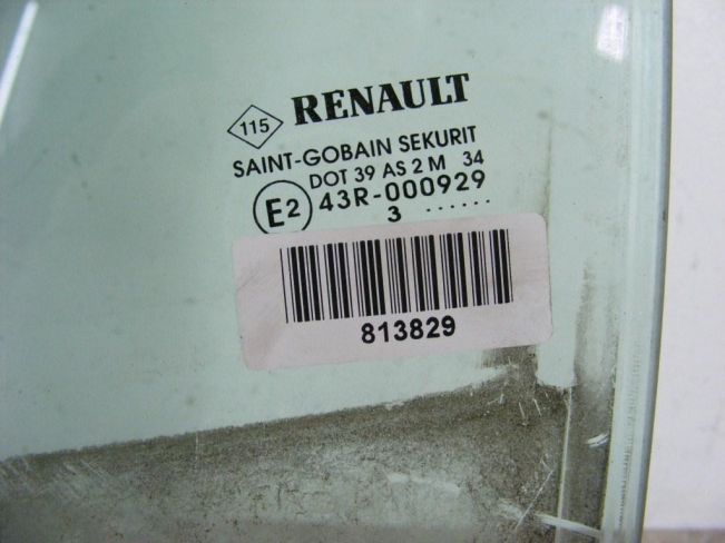 Стекло двери задней левой Renault Laguna 2 (2001-2007)