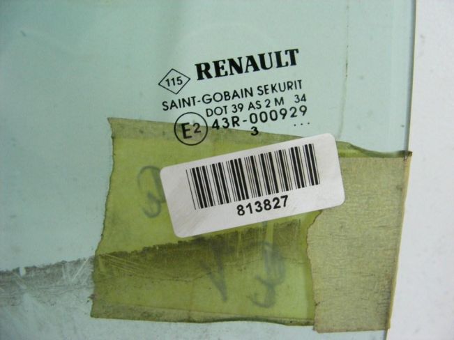 Стекло двери задней левой Renault Laguna 2 (2001-2007)