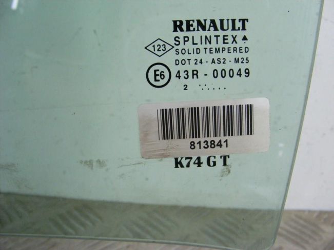 Стекло двери задней левой Renault Laguna 2 (2001-2007)