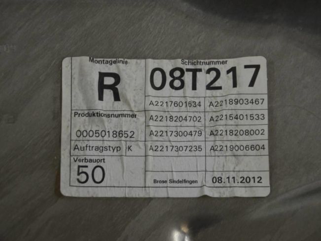 Стеклоподъемник электрический задний правый Mercedes S W221 (2005-2013)
