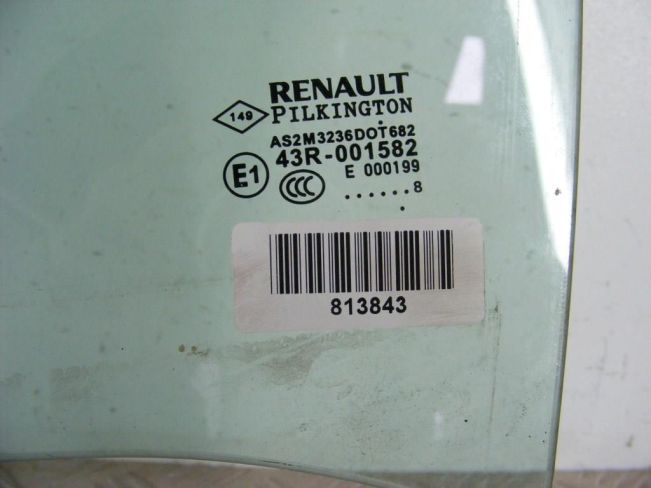 Стекло двери задней левой Renault Laguna 3 (2007-2015)