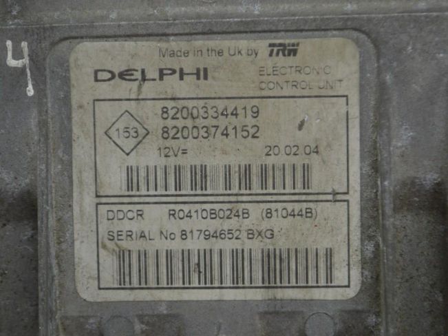 Блок управления двигателем Renault Megane 2 (2002-2008)