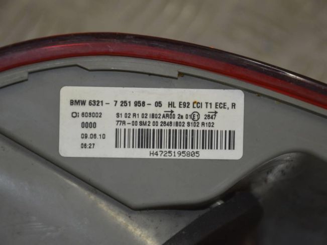 Фонарь задний правый BMW 3 E90/E91/E92/E93 (2005-2013)