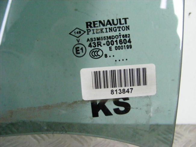 Стекло двери задней левой Renault Laguna 3 (2007-2015)