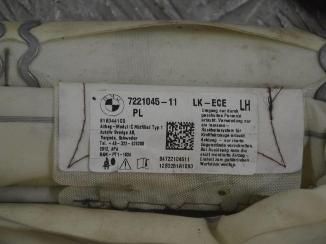 Подушка безопасности боковая (шторка) BMW 3 F30/F31/GT F34