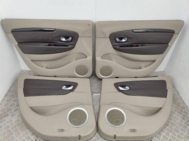 Обшивка двери (дверная карта) комплект Renault Scenic 3 (2008-2015)
