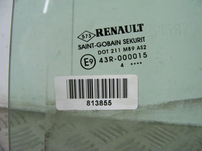 Стекло двери задней левой Renault Megane 3 (2009-2016)