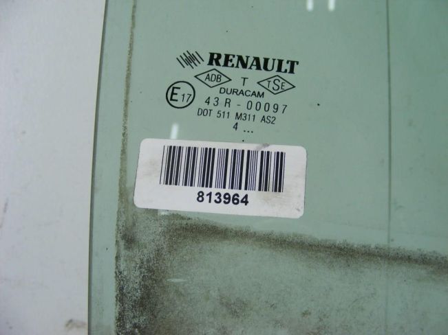 Стекло двери задней правой Renault Megane 2 (2002-2008)
