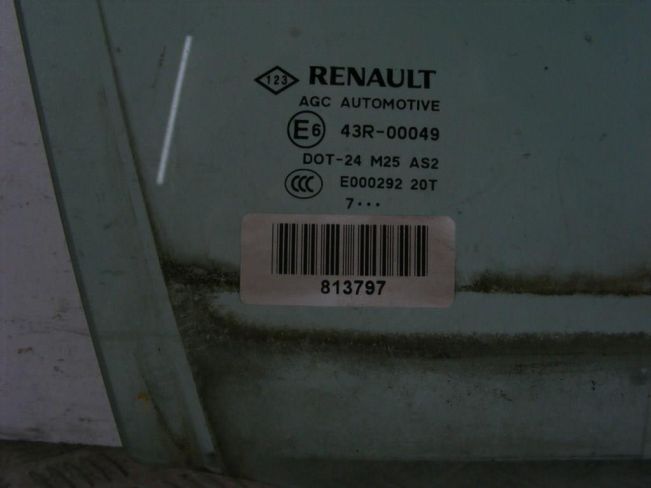Стекло двери передней правой Renault Laguna 3 (2007-2015)