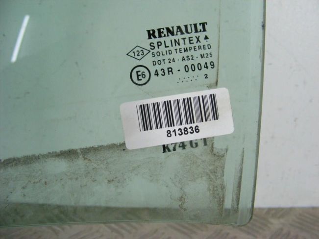 Стекло двери задней левой Renault Laguna 2 (2001-2007)