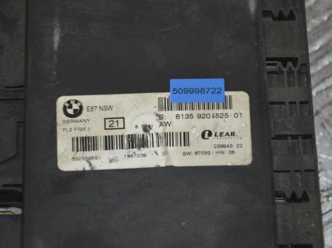Блок управления светом BMW 1 E87/E81/E82/E88