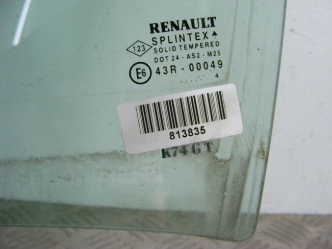 Стекло двери задней левой Renault Laguna 2 (2001-2007)
