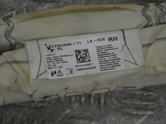 Подушка безопасности боковая (шторка) BMW 3 F30/F31/GT F34
