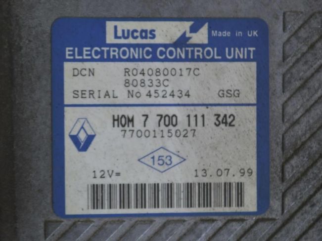 Блок управления двигателем Renault Scenic 1 (1996-2003)