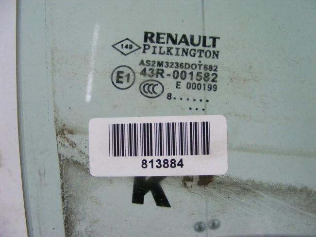 Стекло двери задней правой Renault Laguna 3 (2007-2015)