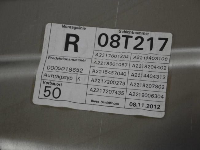 Стеклоподъемник электрический передний правый Mercedes S W221 (2005-2013)
