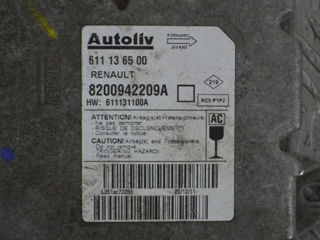 Блок AirBag Renault Master 3 (2010-2024)