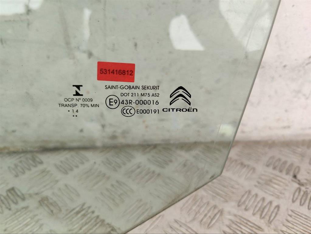 Стекло двери передней левой Citroen C4 Picasso (2013-2019)